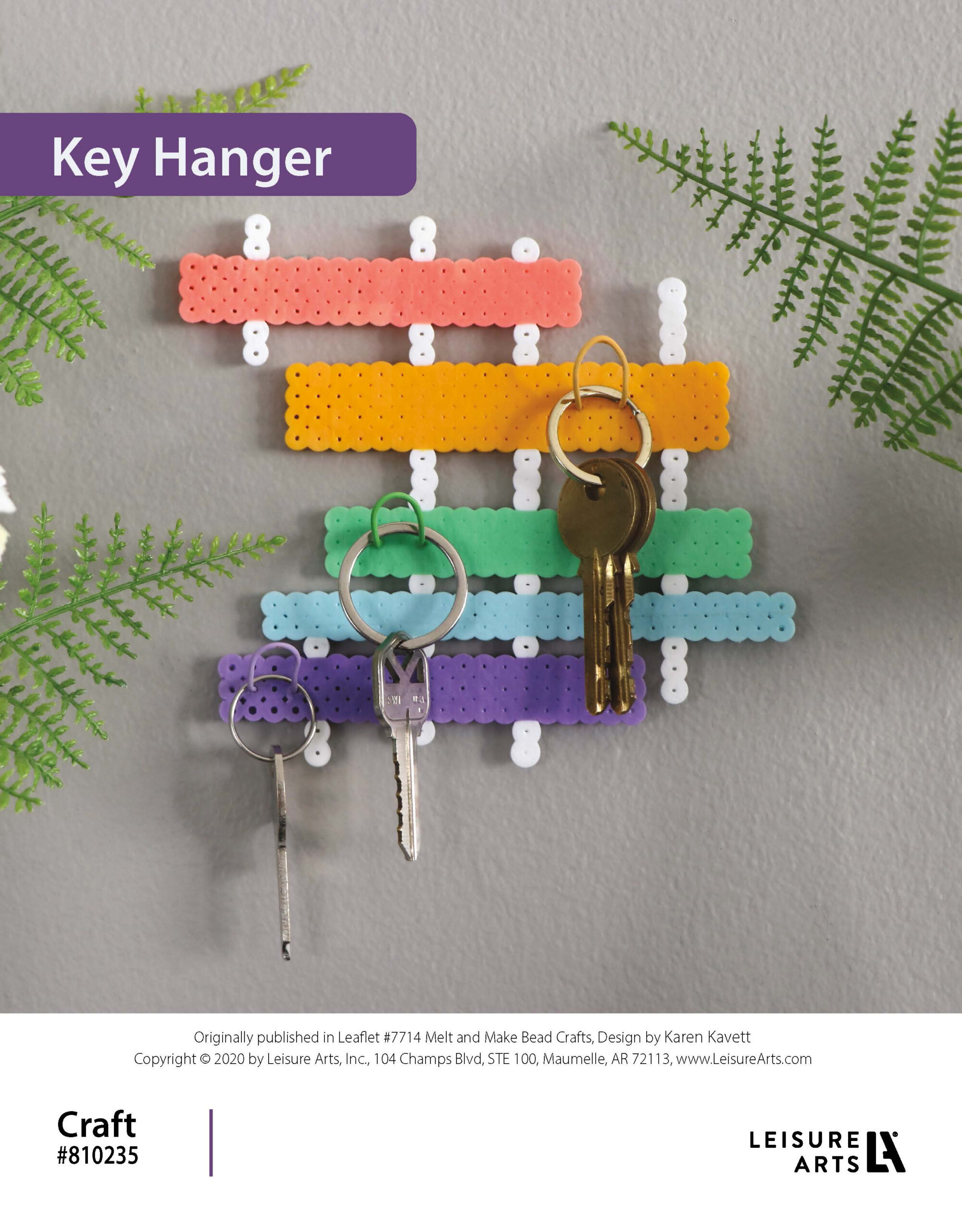 Leisure Arts ePattern Melt And Make Bead Key Hanger