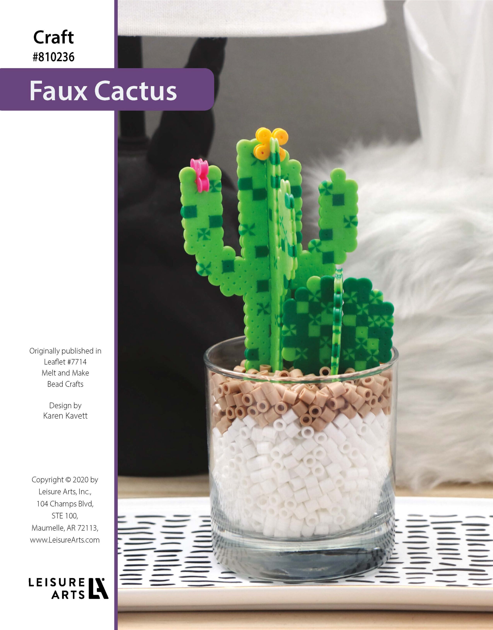 Leisure Arts ePattern Melt And Make Bead Faux Cactus