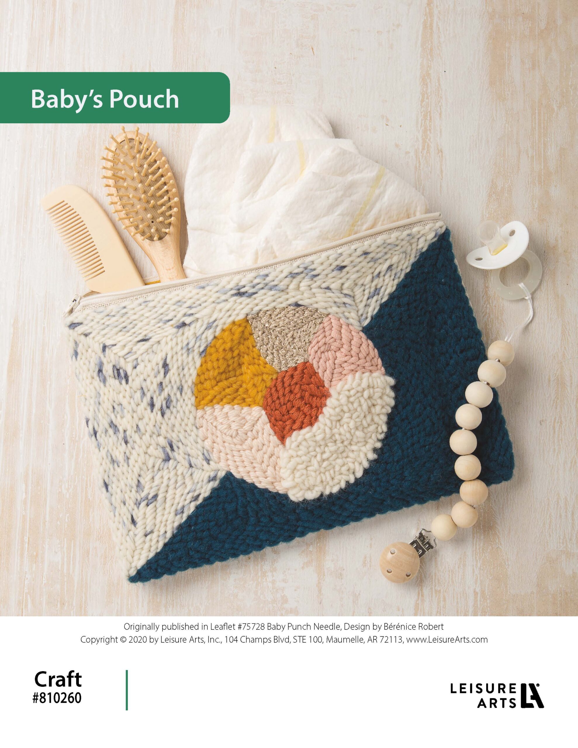 Leisure Arts Baby Punch Needle BabyAEs Pouch ePattern
