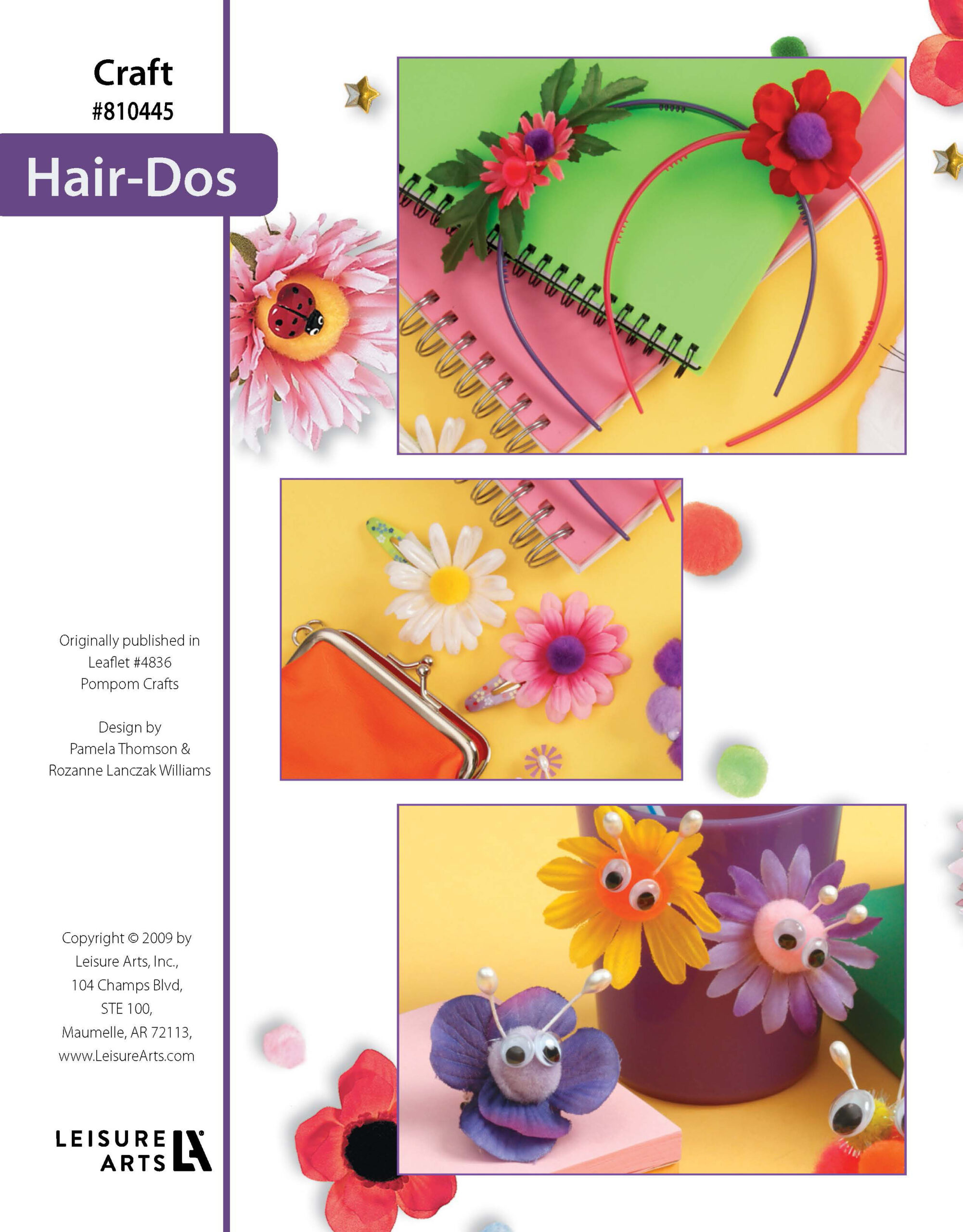 Leisure Arts Pompom Crafts HairDos ePattern
