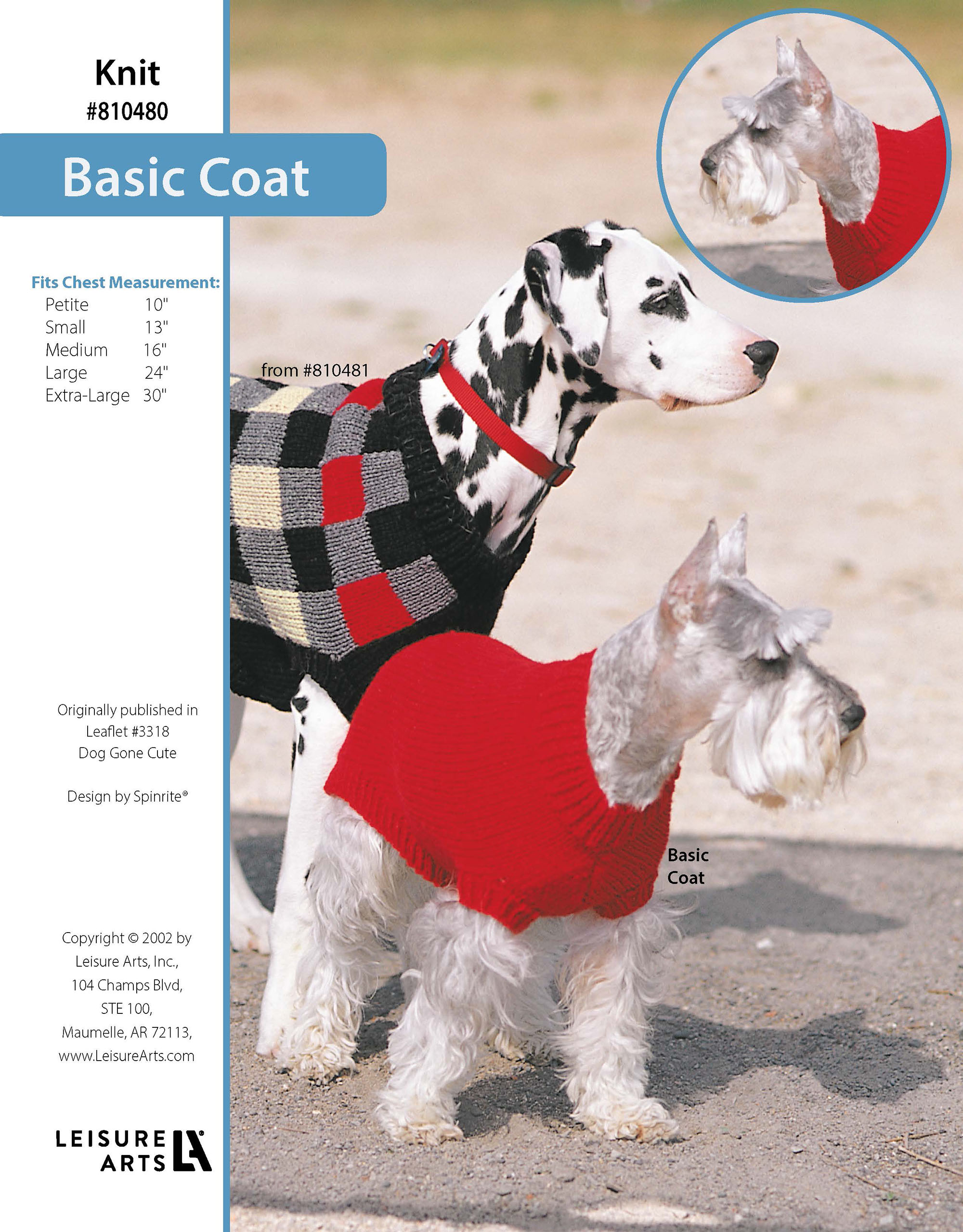 Leisure Arts Dog Gone Cute Basic Coat Knit ePattern