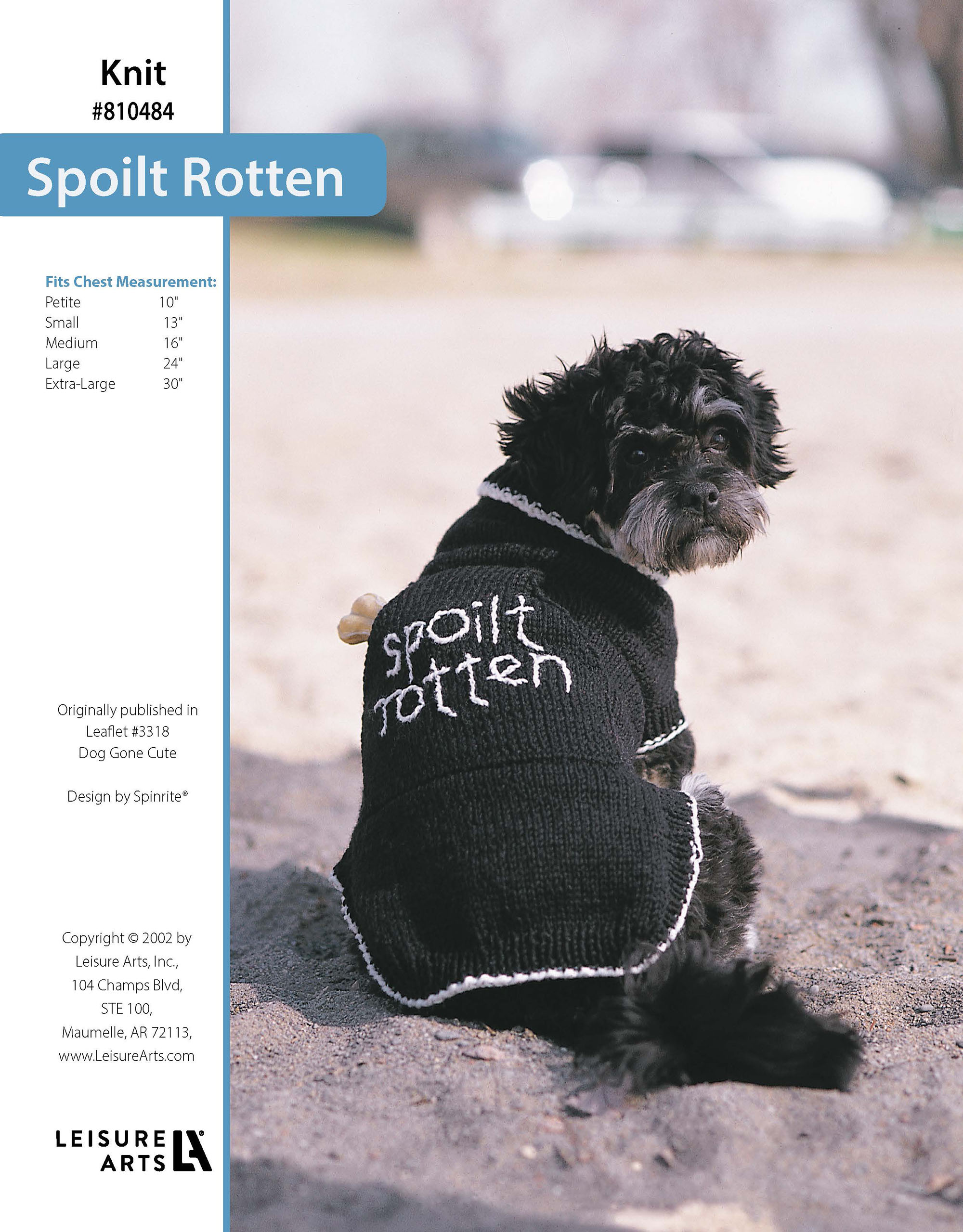 Leisure Arts Dog Gone Cute Spoilt Rotten Sweater Knit ePattern
