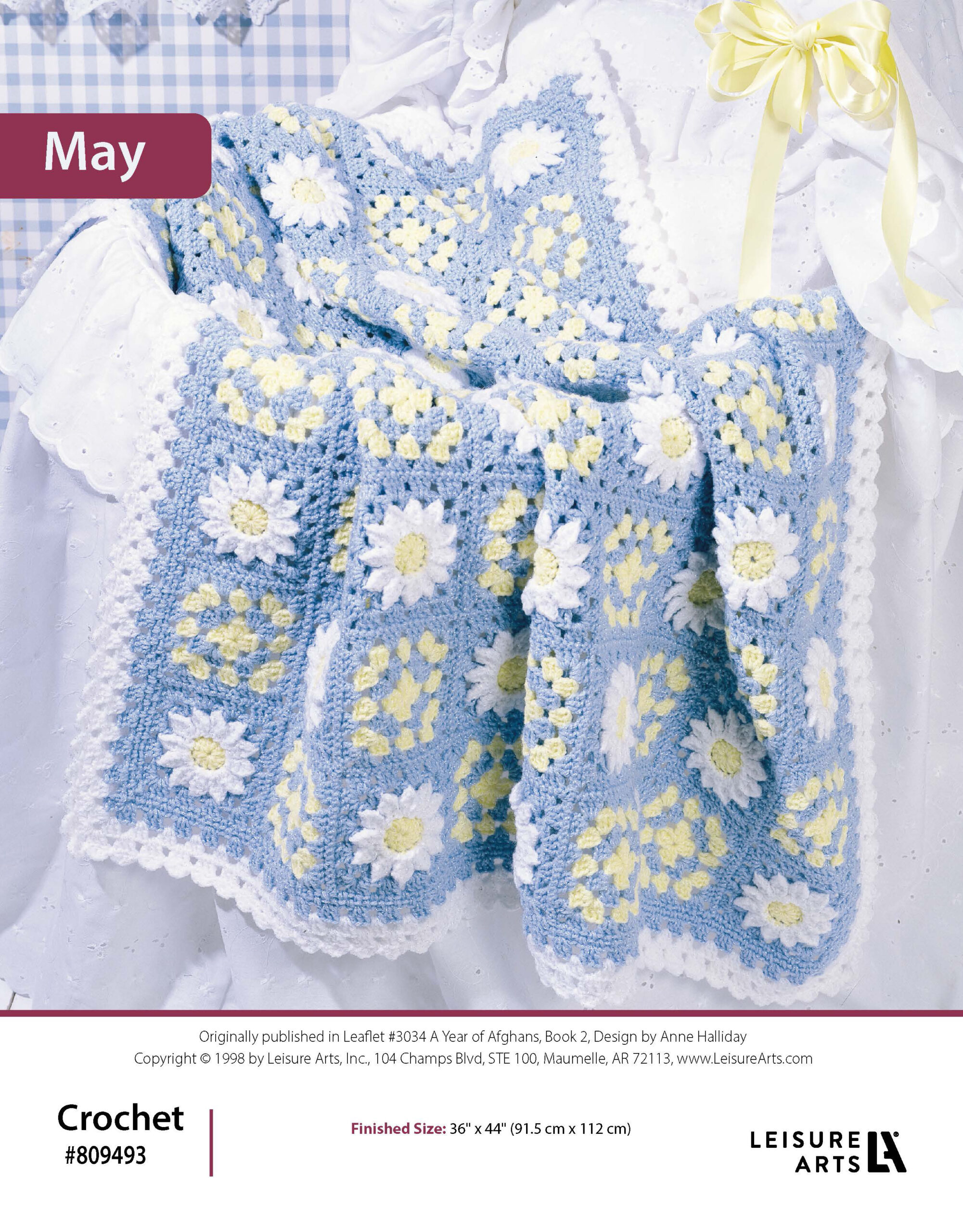 Leisure Arts A Year of Baby Afghans Book 2 May Crochet ePattern