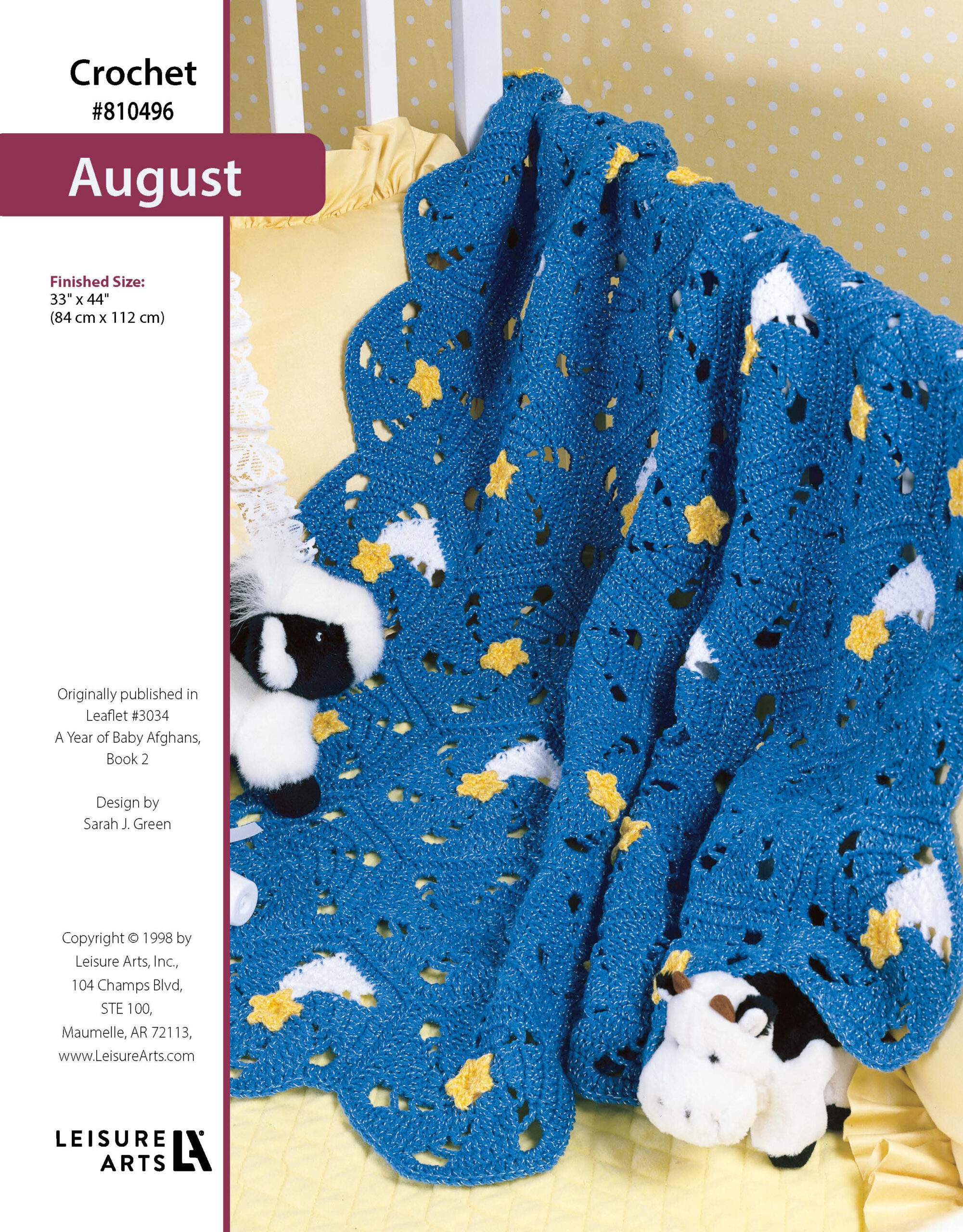 Leisure Arts A Year of Baby Afghans Book 2 August Crochet ePattern
