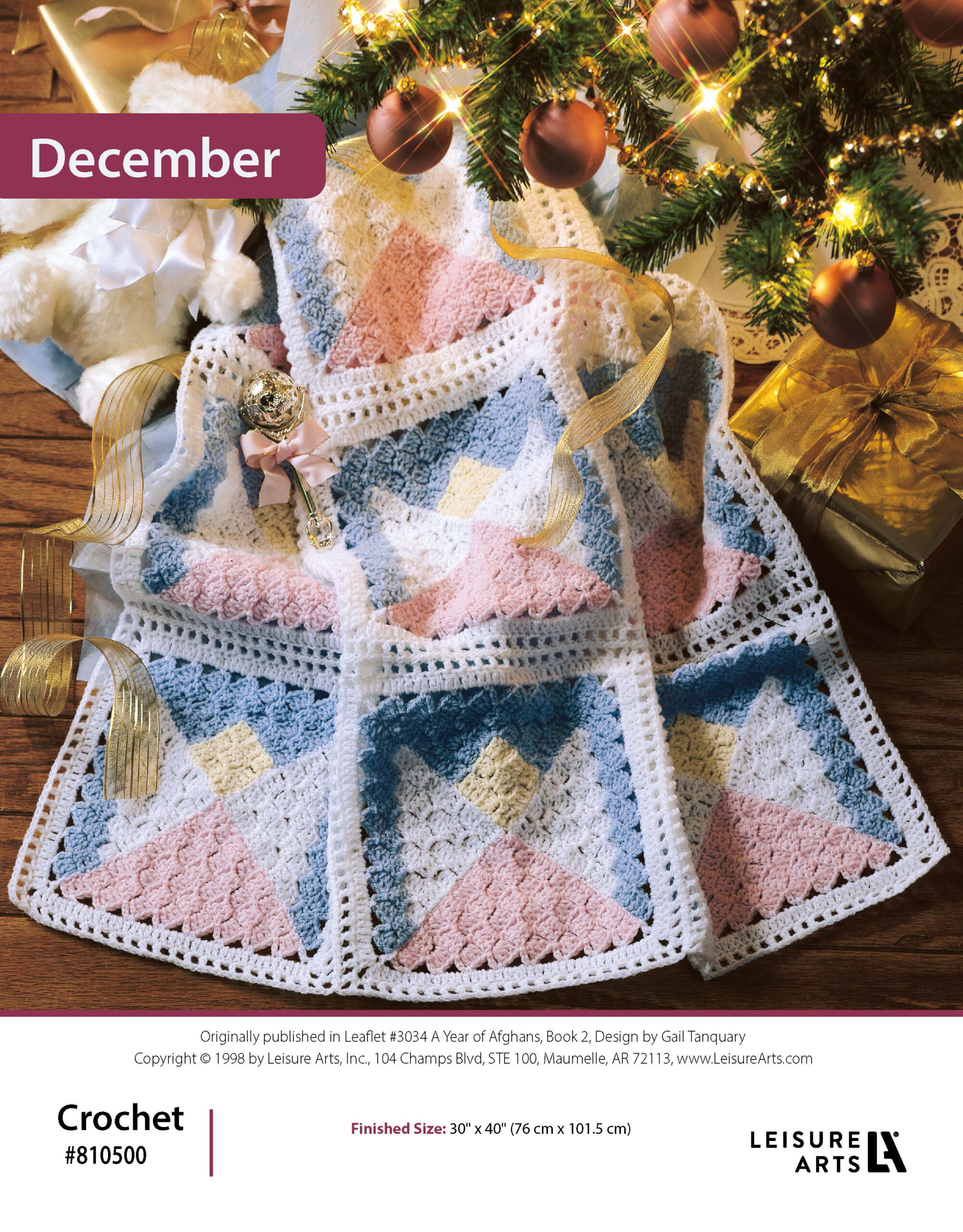 Leisure Arts A Year of Baby Afghans Book 2 December Crochet ePattern