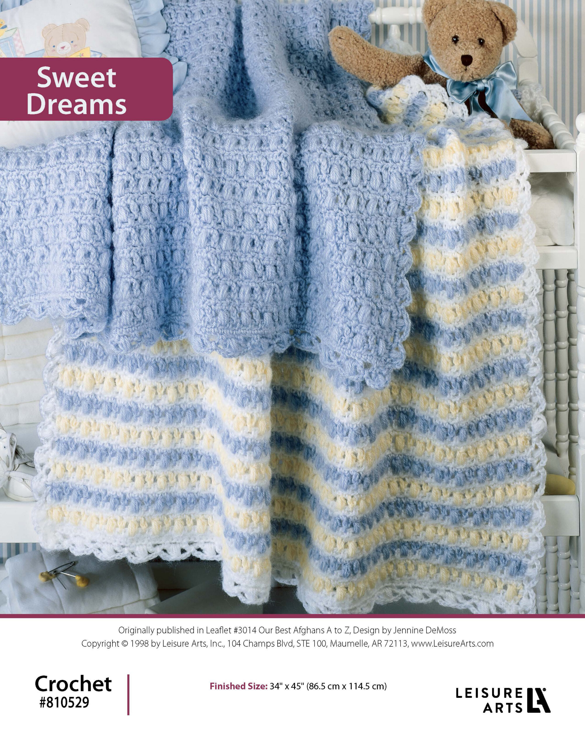 Leisure Arts Our Best Afghans A To Z Sweet Dreams Crochet ePattern