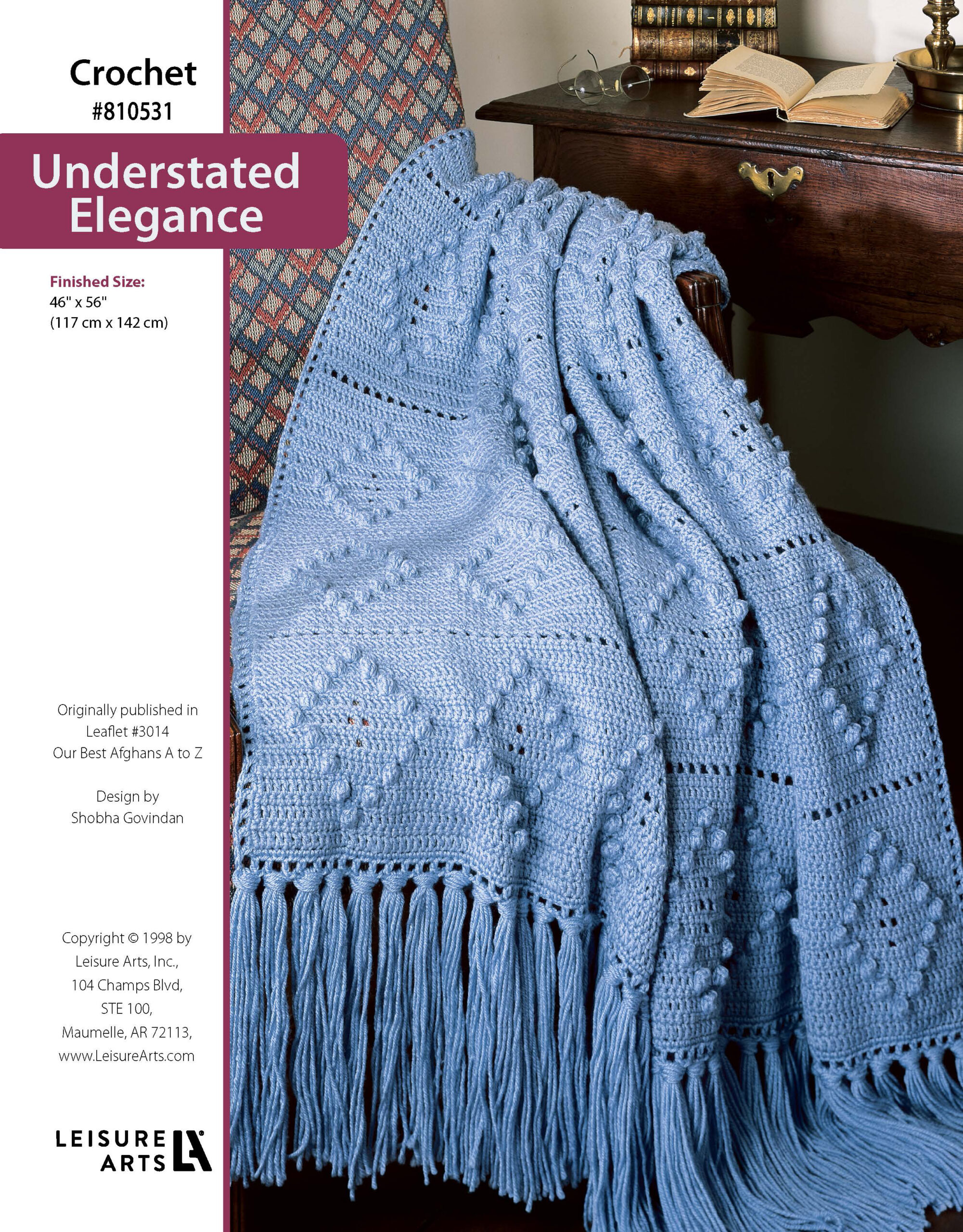 Leisure Arts Our Best Afghans A To Z Understated Elegance Crochet ePattern