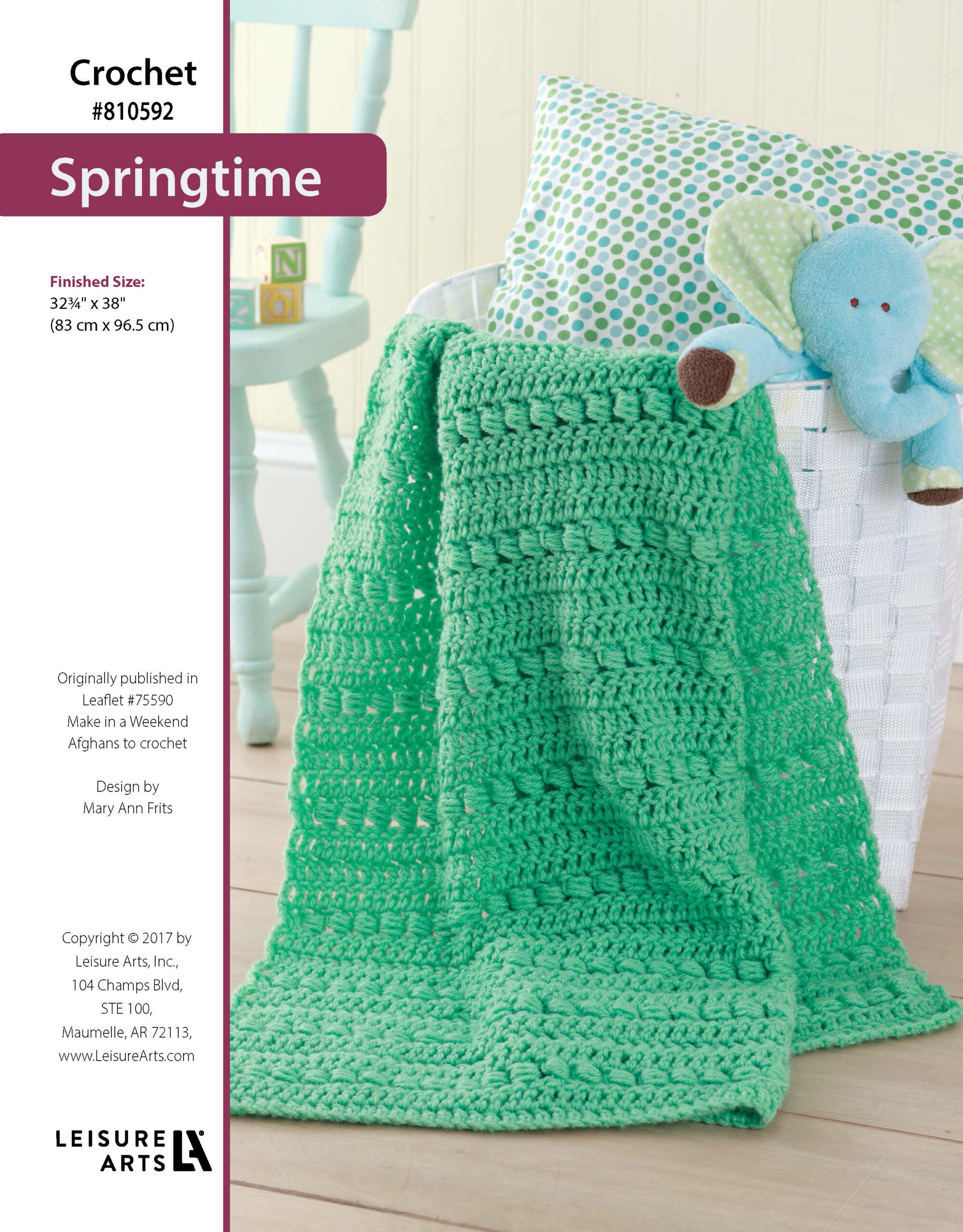 Leisure Arts Make In A Weekend Afghans To Crochet Springtime ePattern