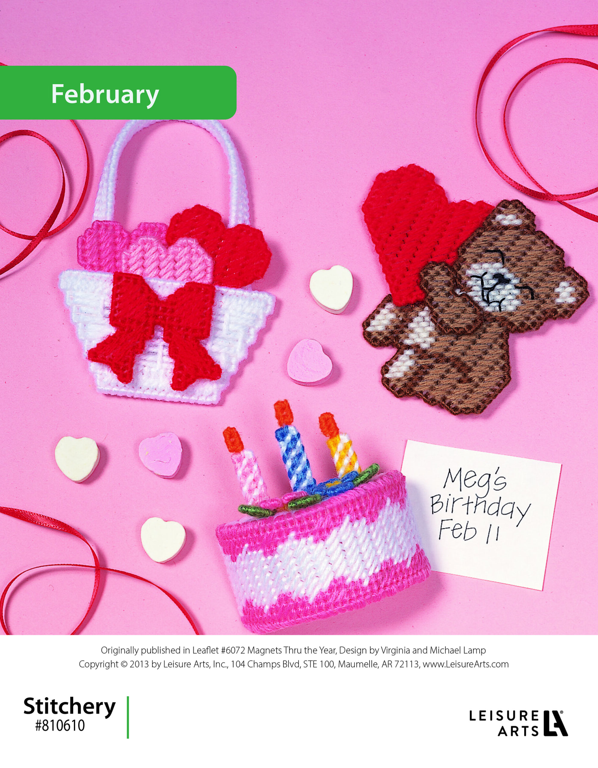 Leisure Arts ePattern Magnets Thru The Year February