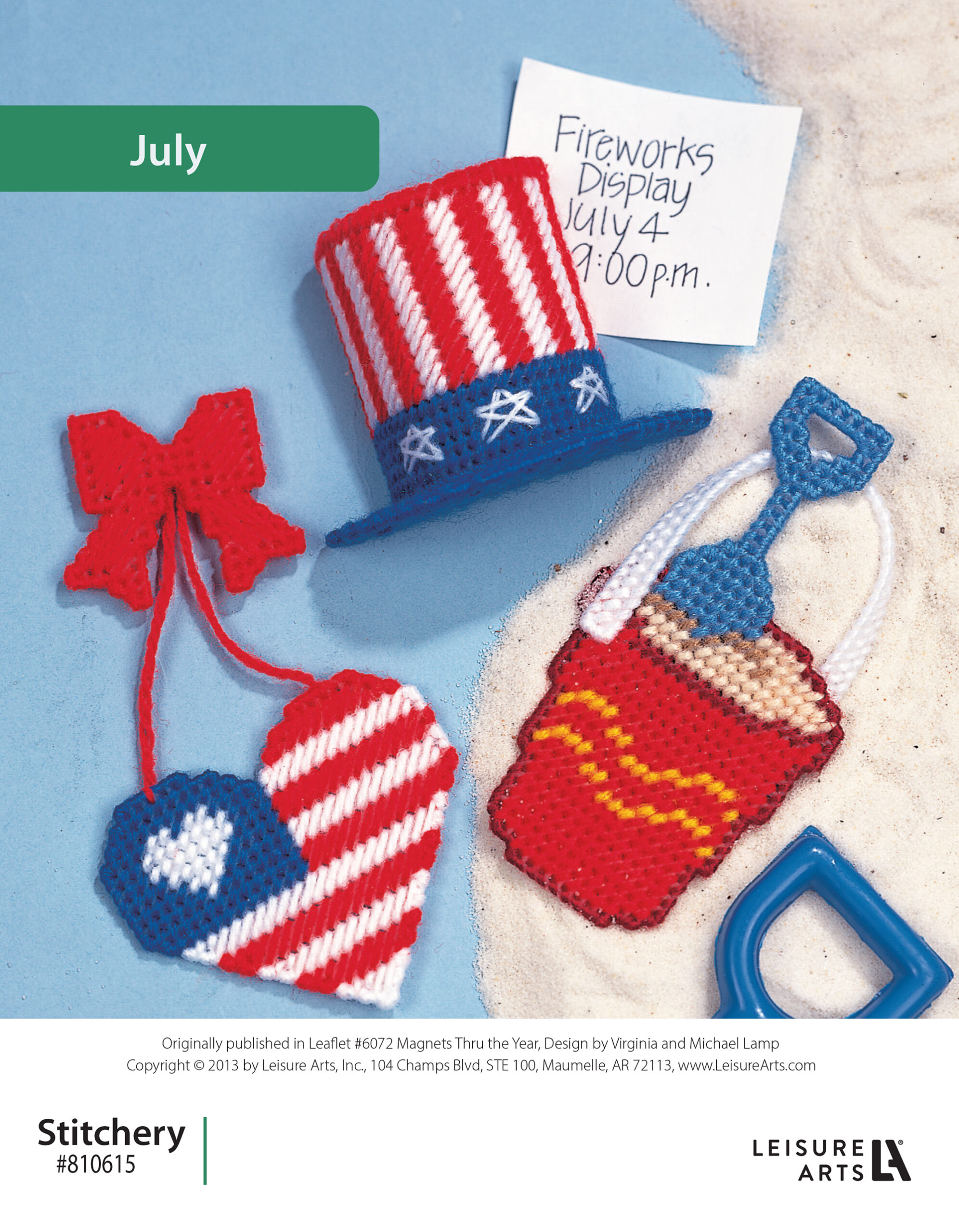 Leisure Arts ePattern Magnets Thur The Year July