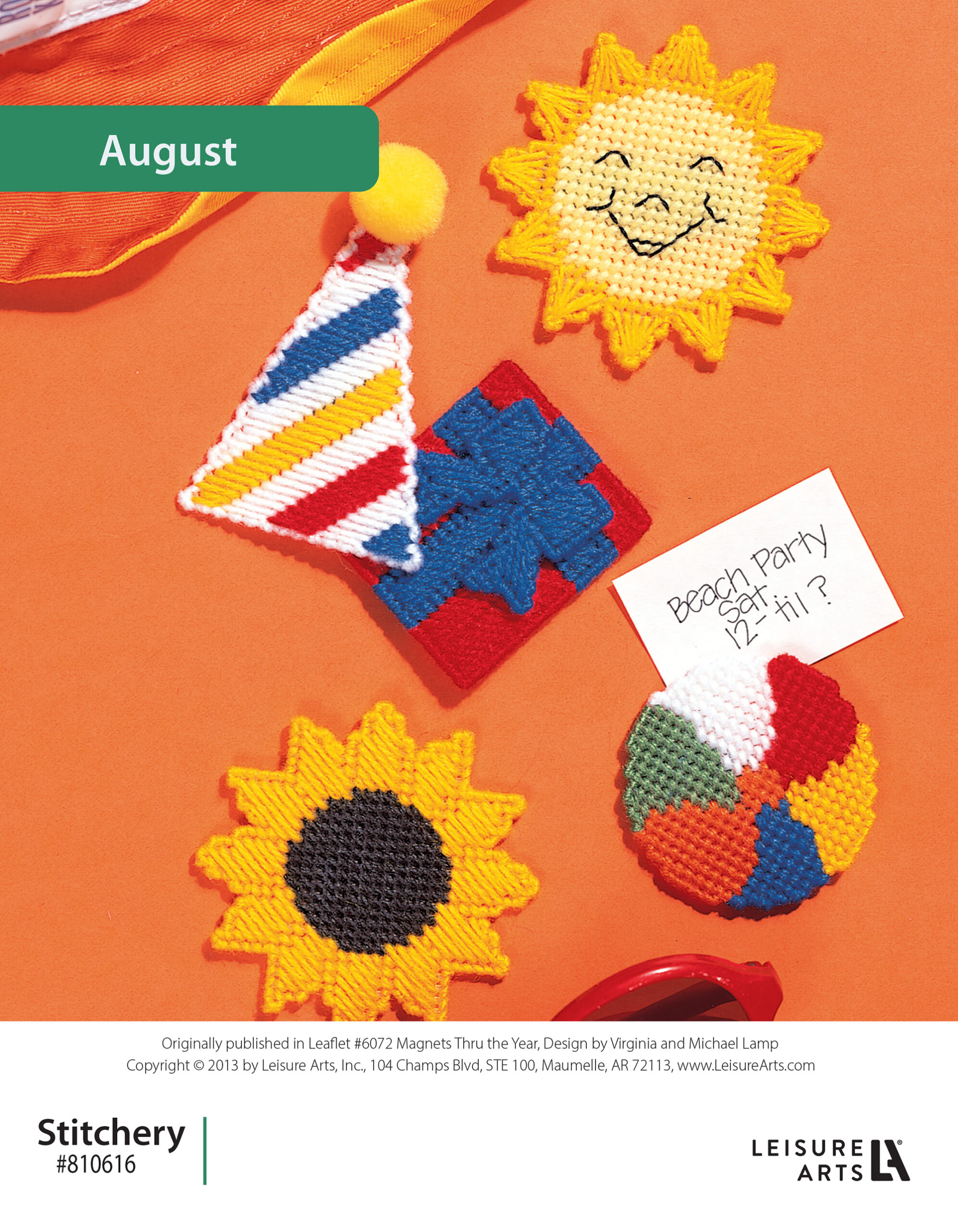Leisure Arts ePattern Magnets Thur The Year August