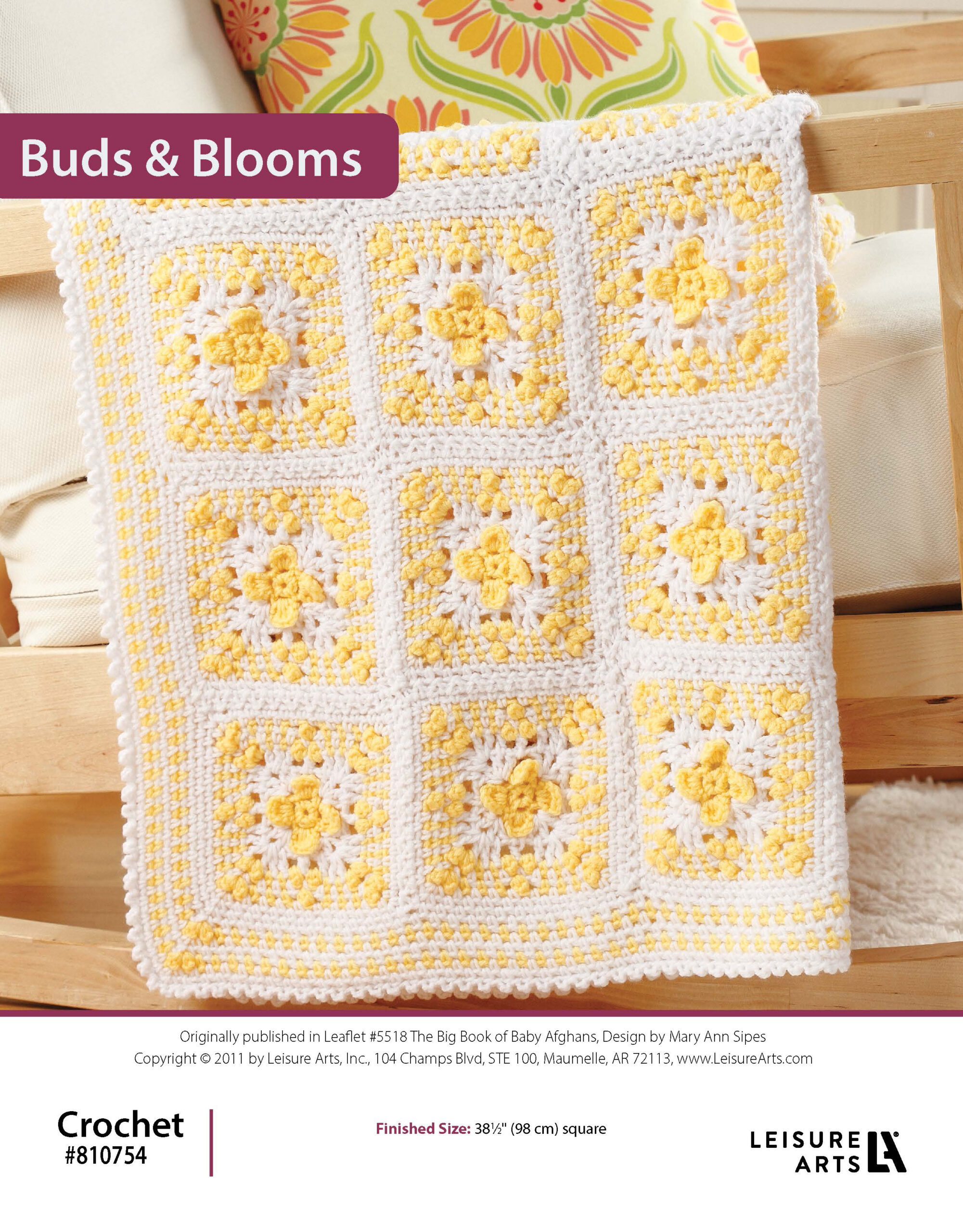 Leisure Arts The Big Book of Baby Afghans Buds Blooms ePattern