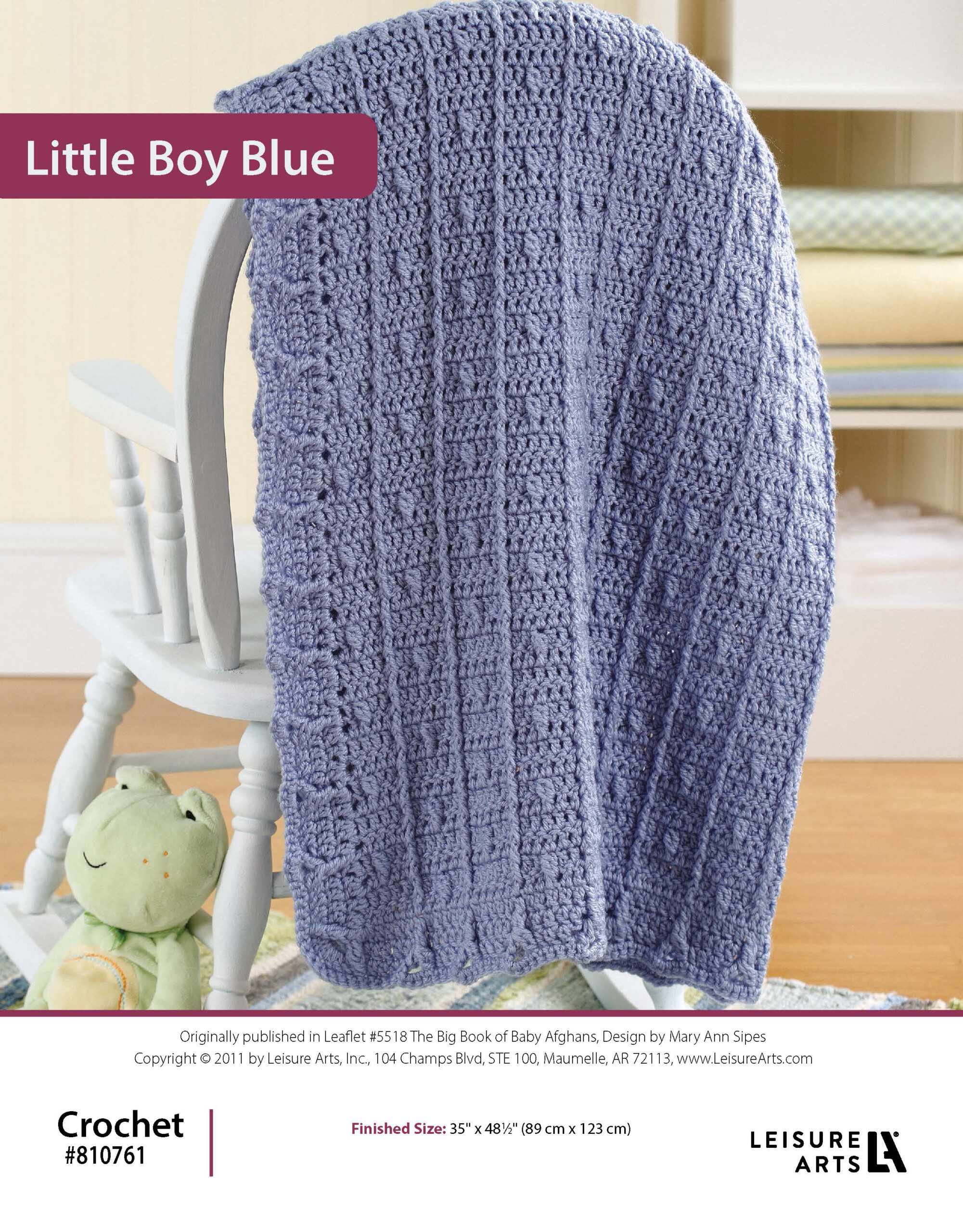 Leisure Arts The Big Book of Baby Afghans Little Boy Blue ePattern