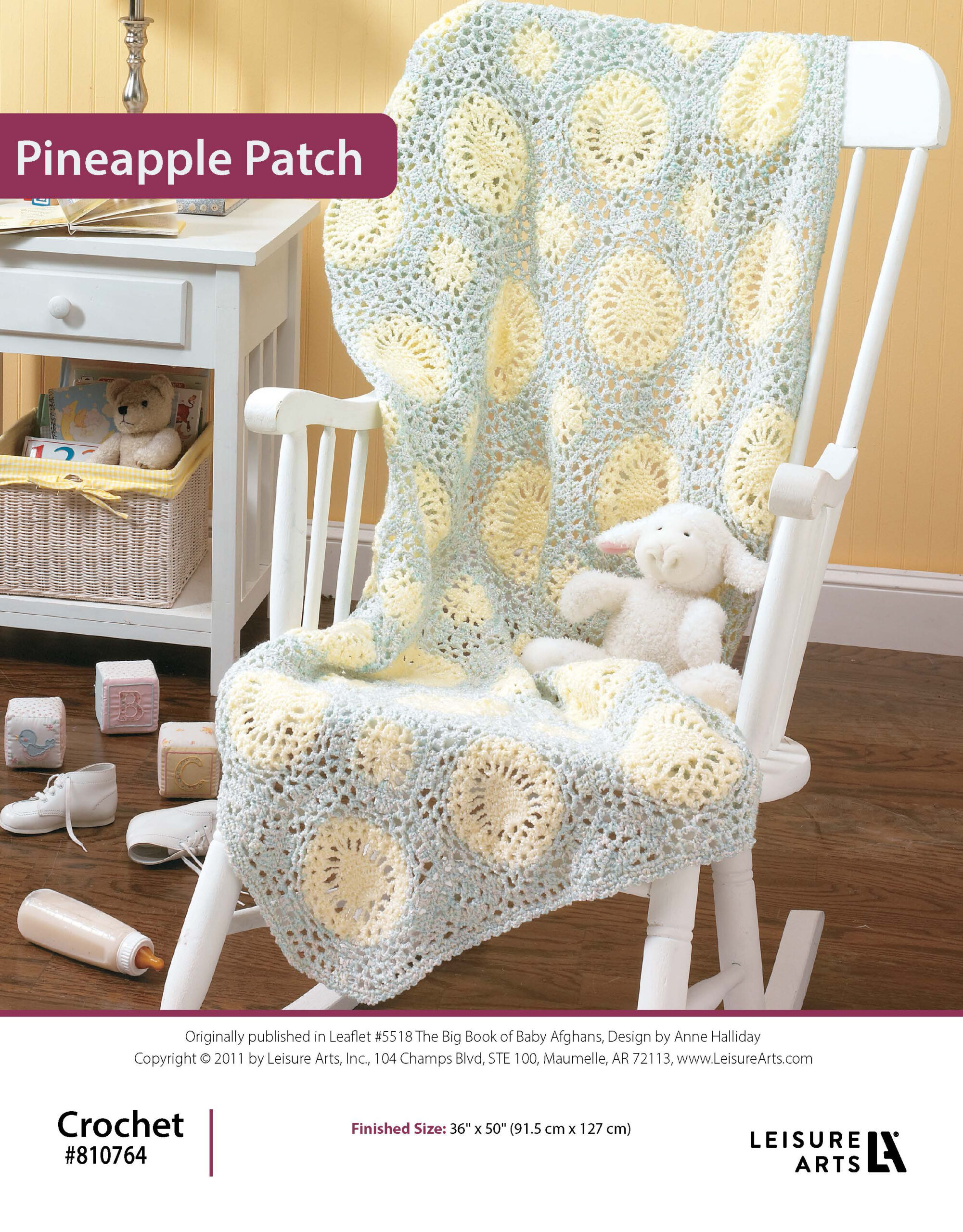 Leisure Arts The Big Book of Baby Afghans Pineapple Patch ePattern