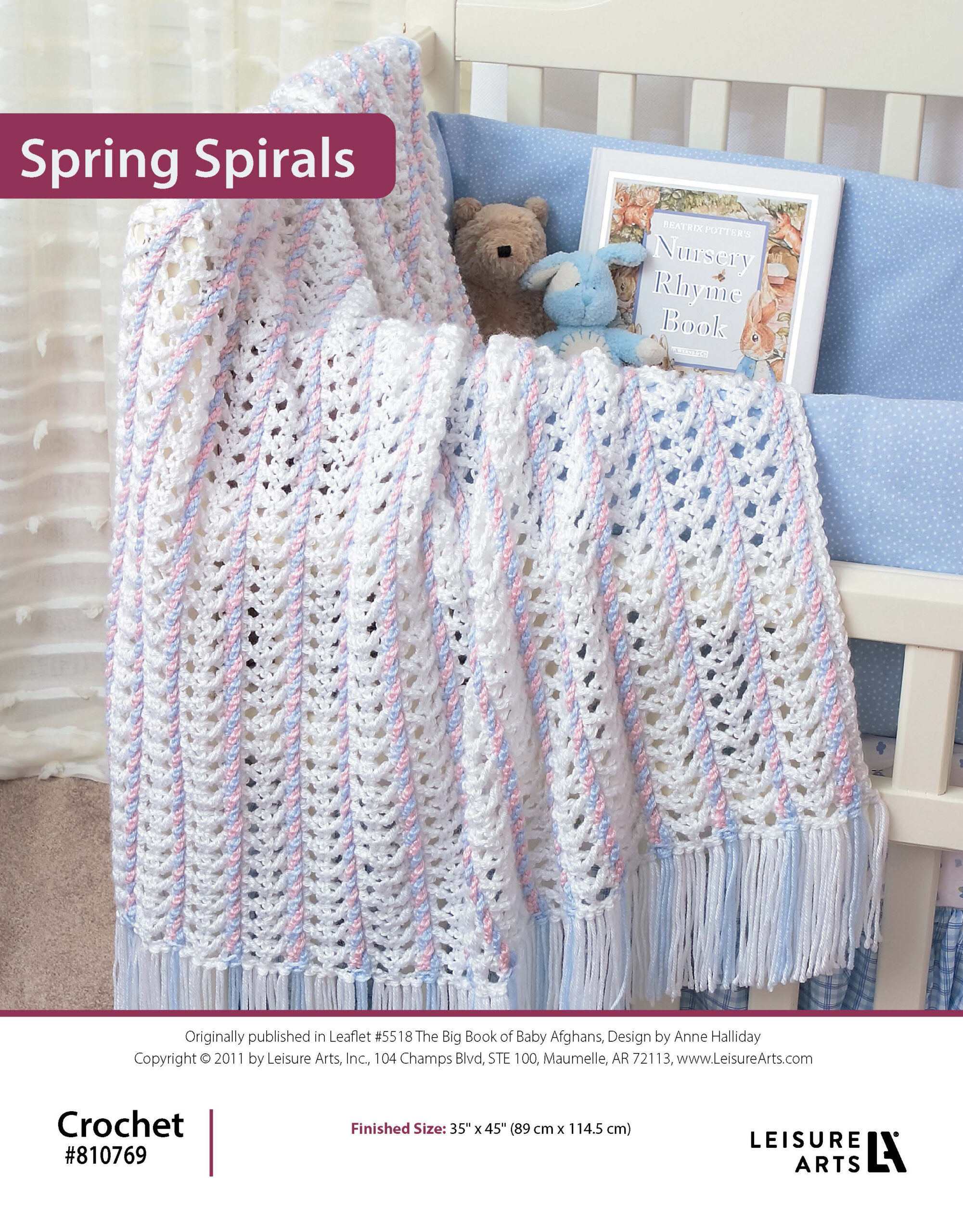 Leisure Arts The Big Book of Baby Afghans Spring Spirals ePattern