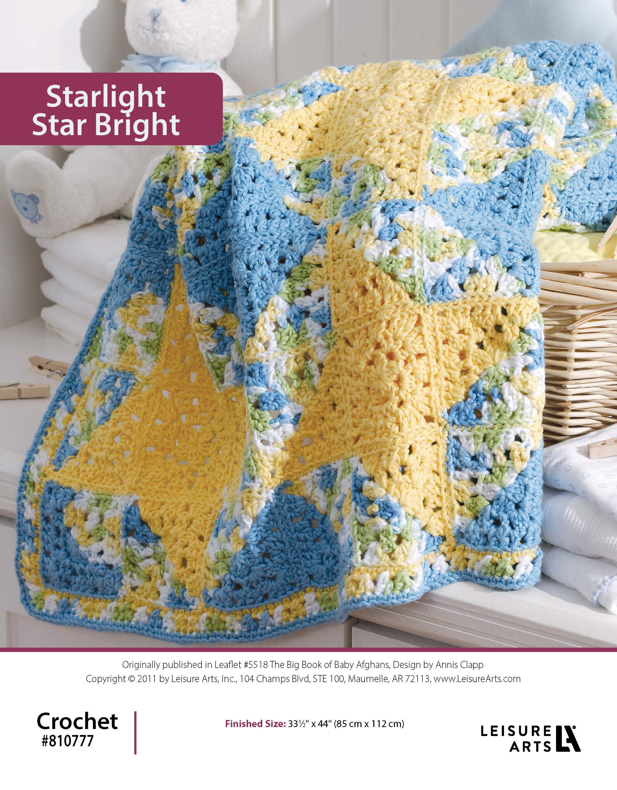 Leisure Arts The Big Book of Baby Afghans Starlight Star Bright ePattern