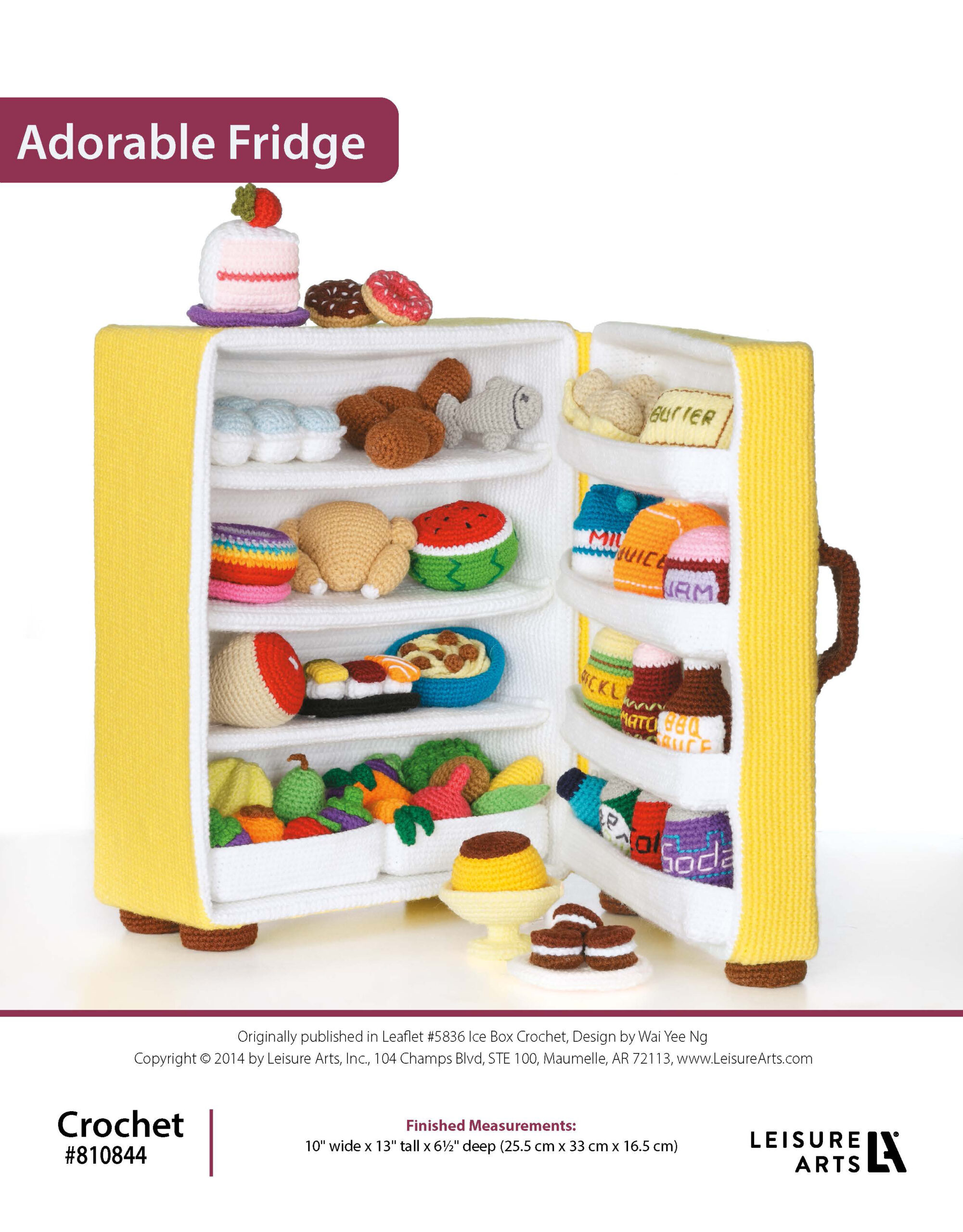Leisure Arts Ice Box Crochet Adorable Fridge ePattern