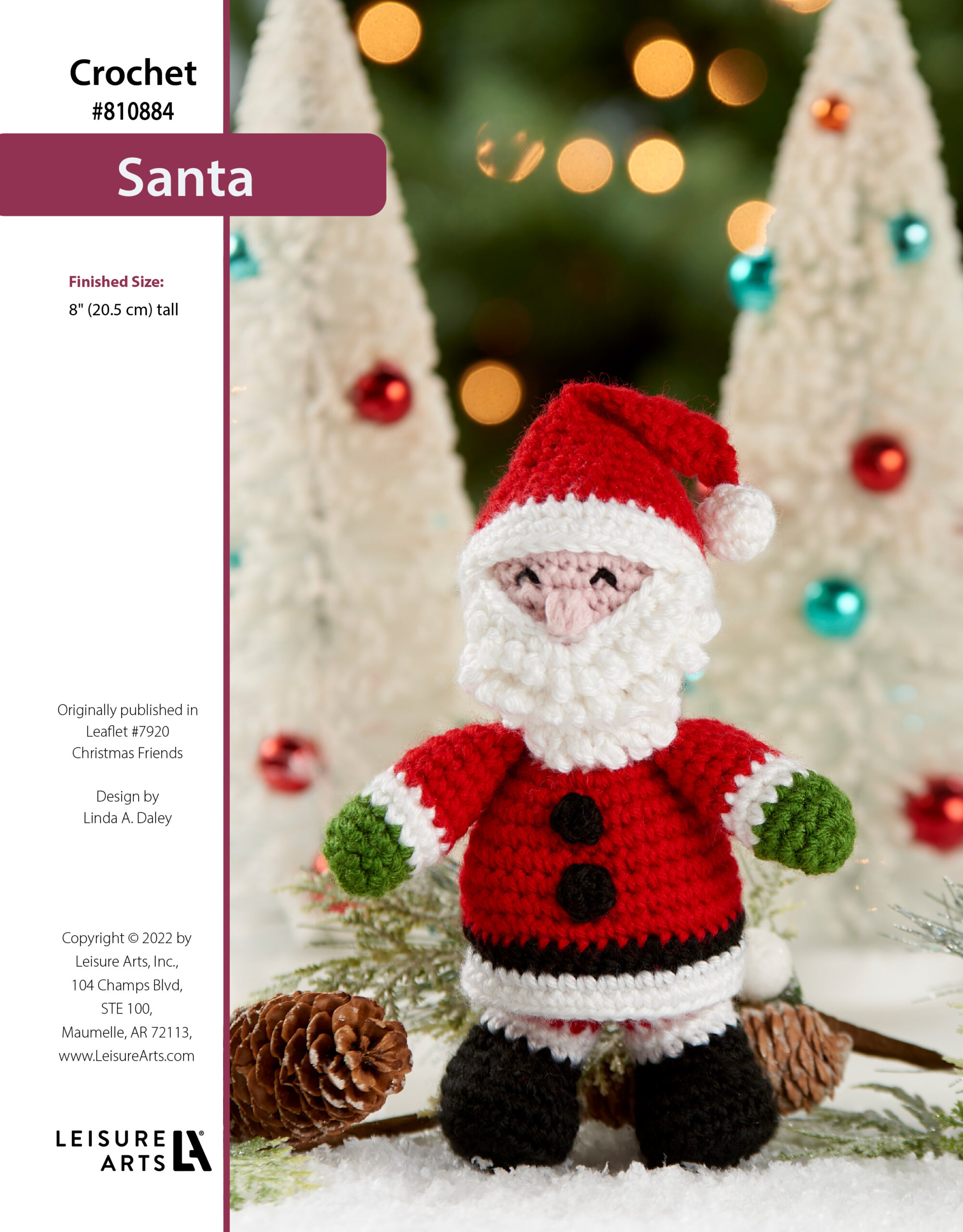 Leisure Arts Christmas Friends Santa Crochet ePattern