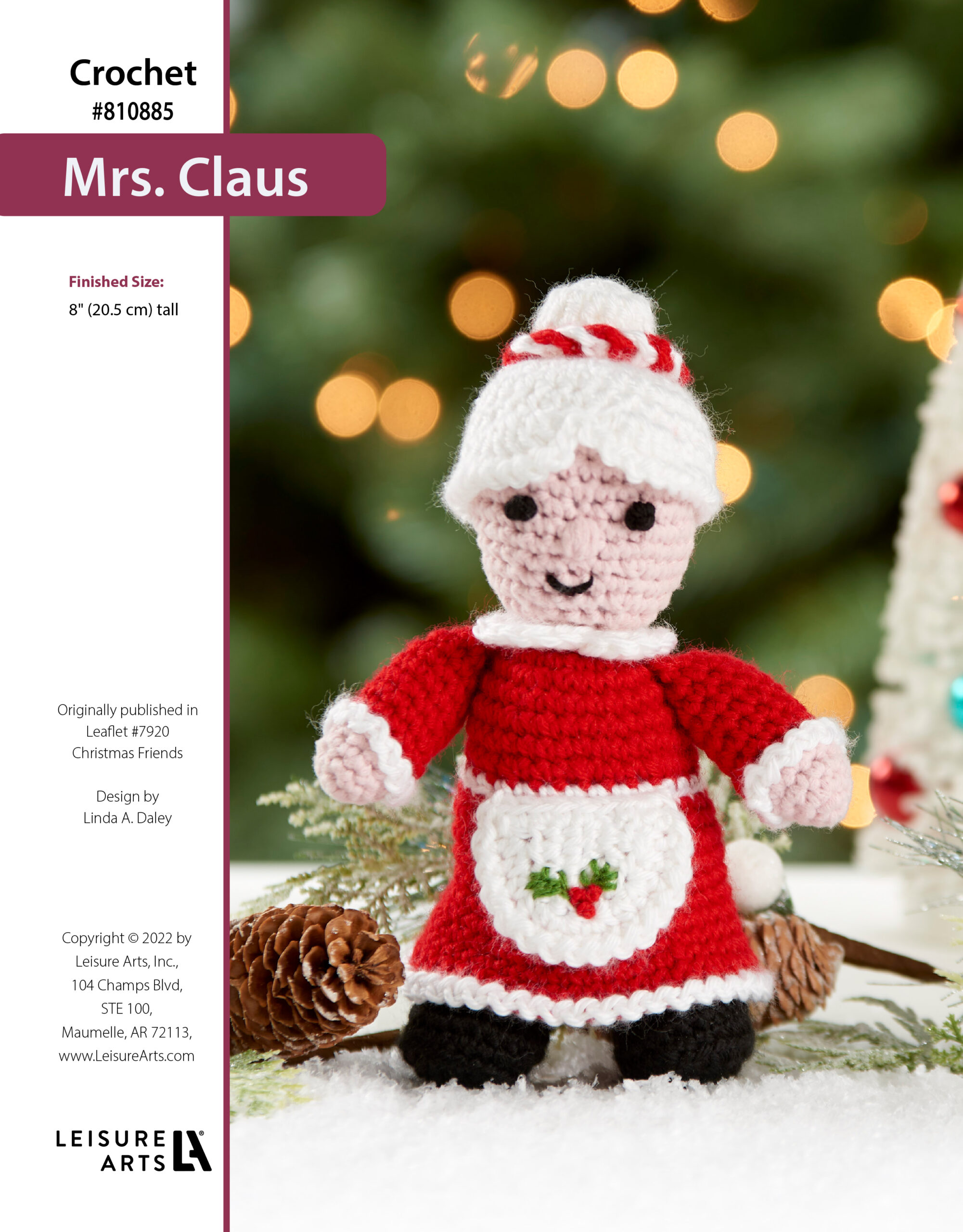 Leisure Arts Christmas Friends Mrs.Claus Crochet ePattern