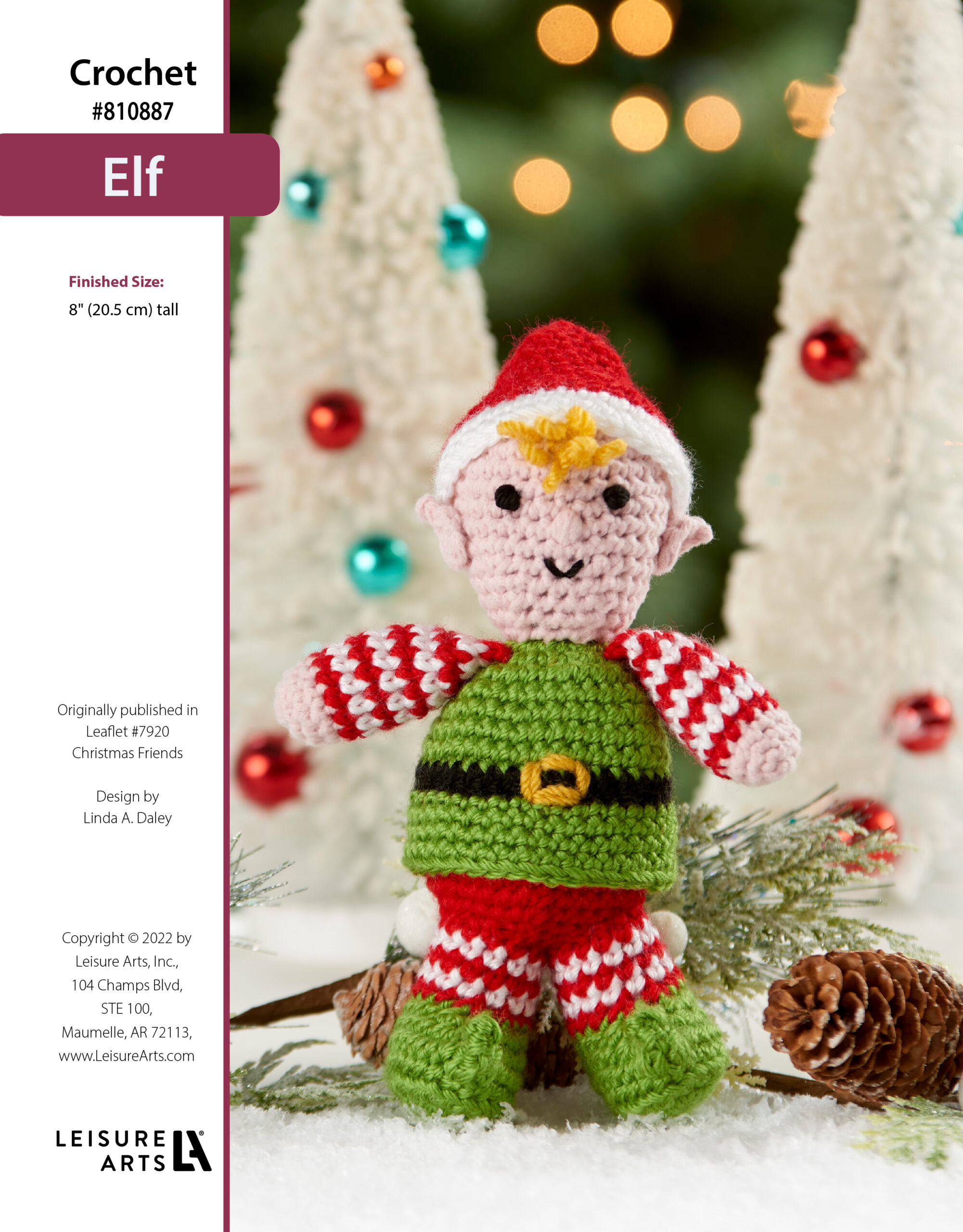Leisure Arts Christmas Friends Elf Crochet ePattern