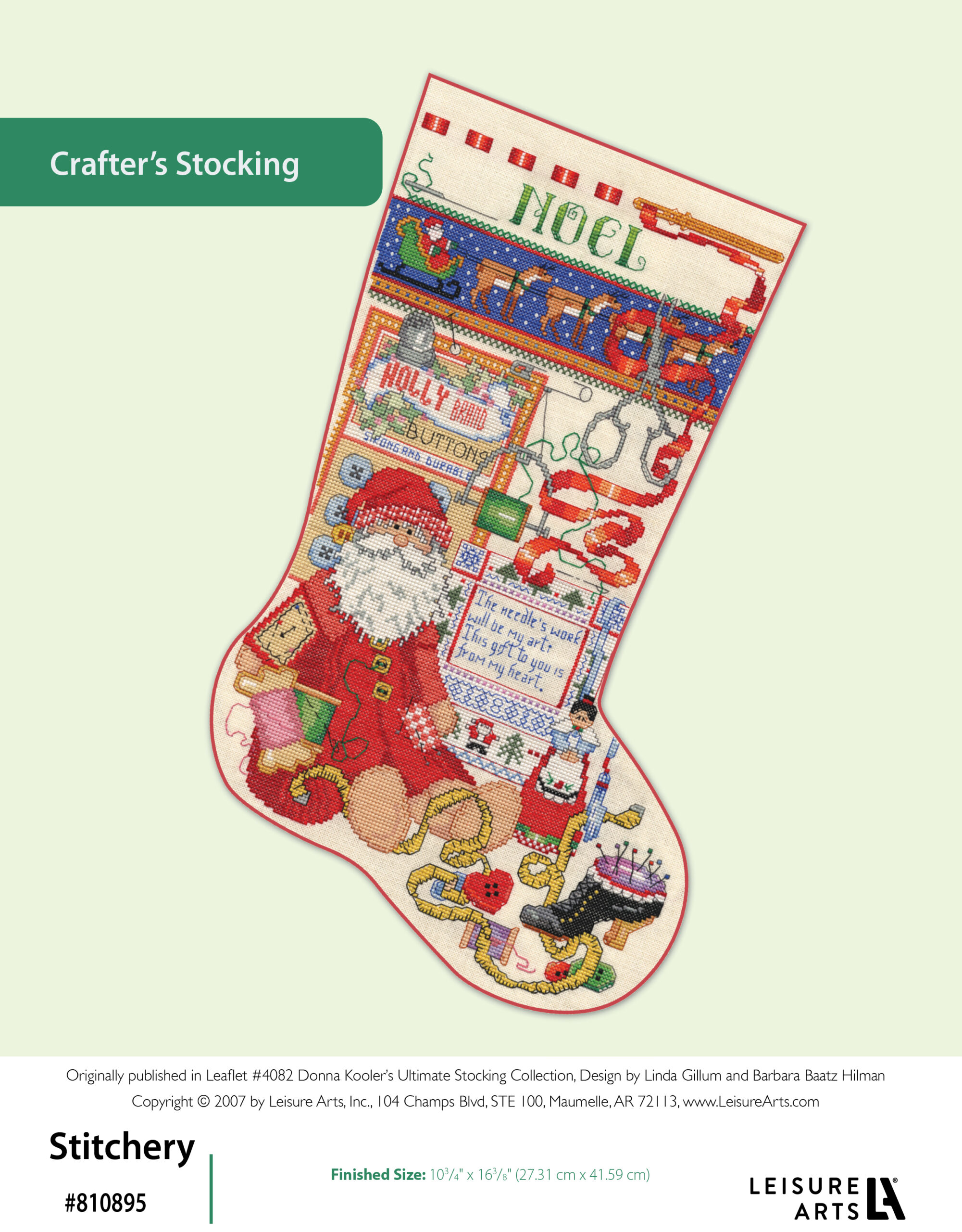 Leisure Arts Donna Koolers Ultimate Stocking Collection CrafterAEs Cross Stitch ePattern