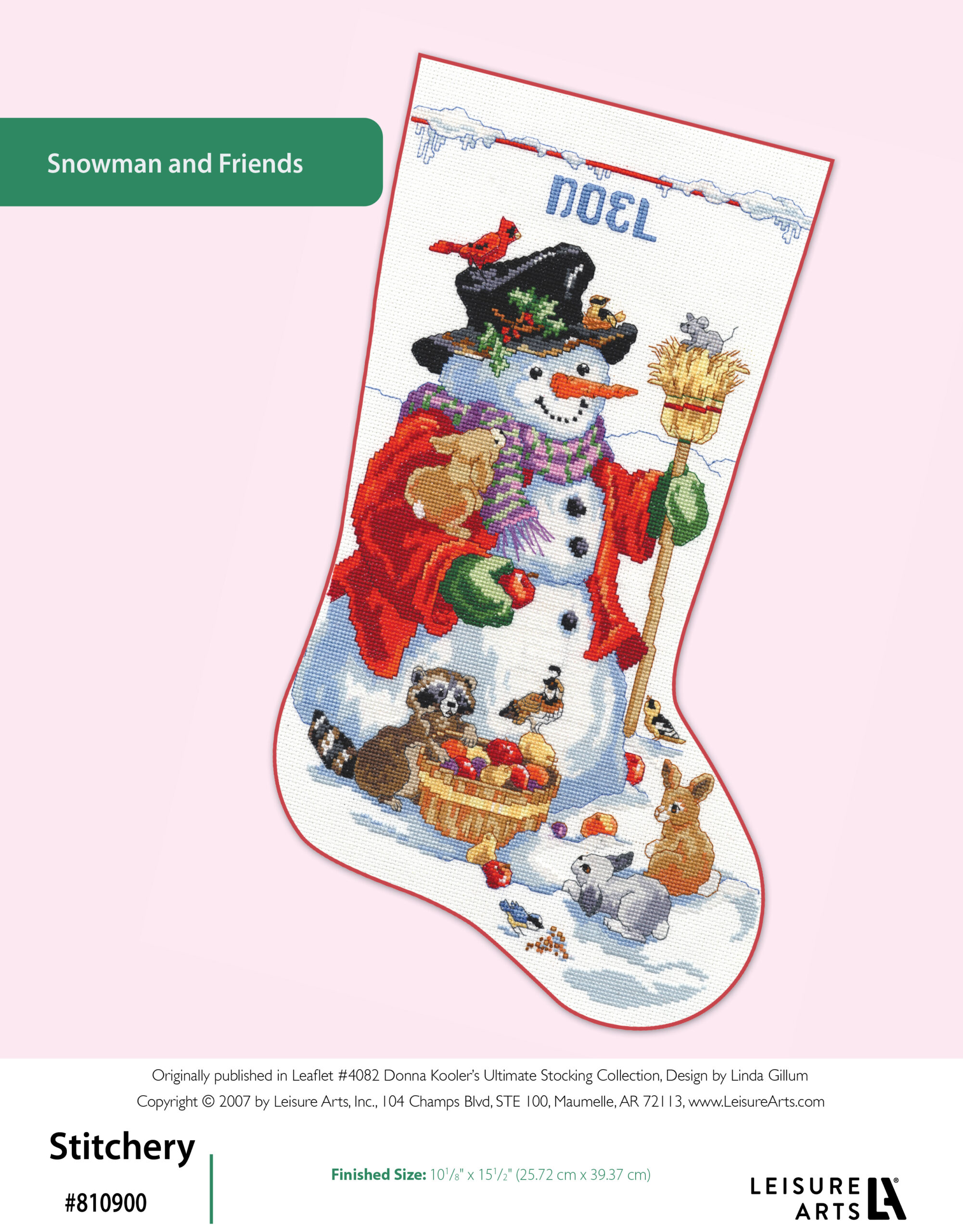 Leisure Arts Donna Koolers Ultimate Stocking Collection Snowman Friends Cross Stitch ePattern