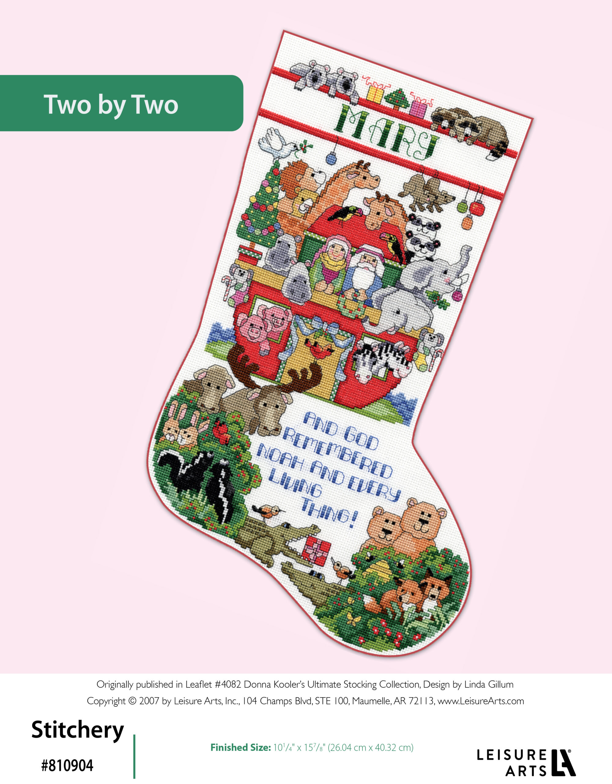 Leisure Arts Donna Koolers Ultimate Stocking Collection Two By Two Cross Stitch ePattern
