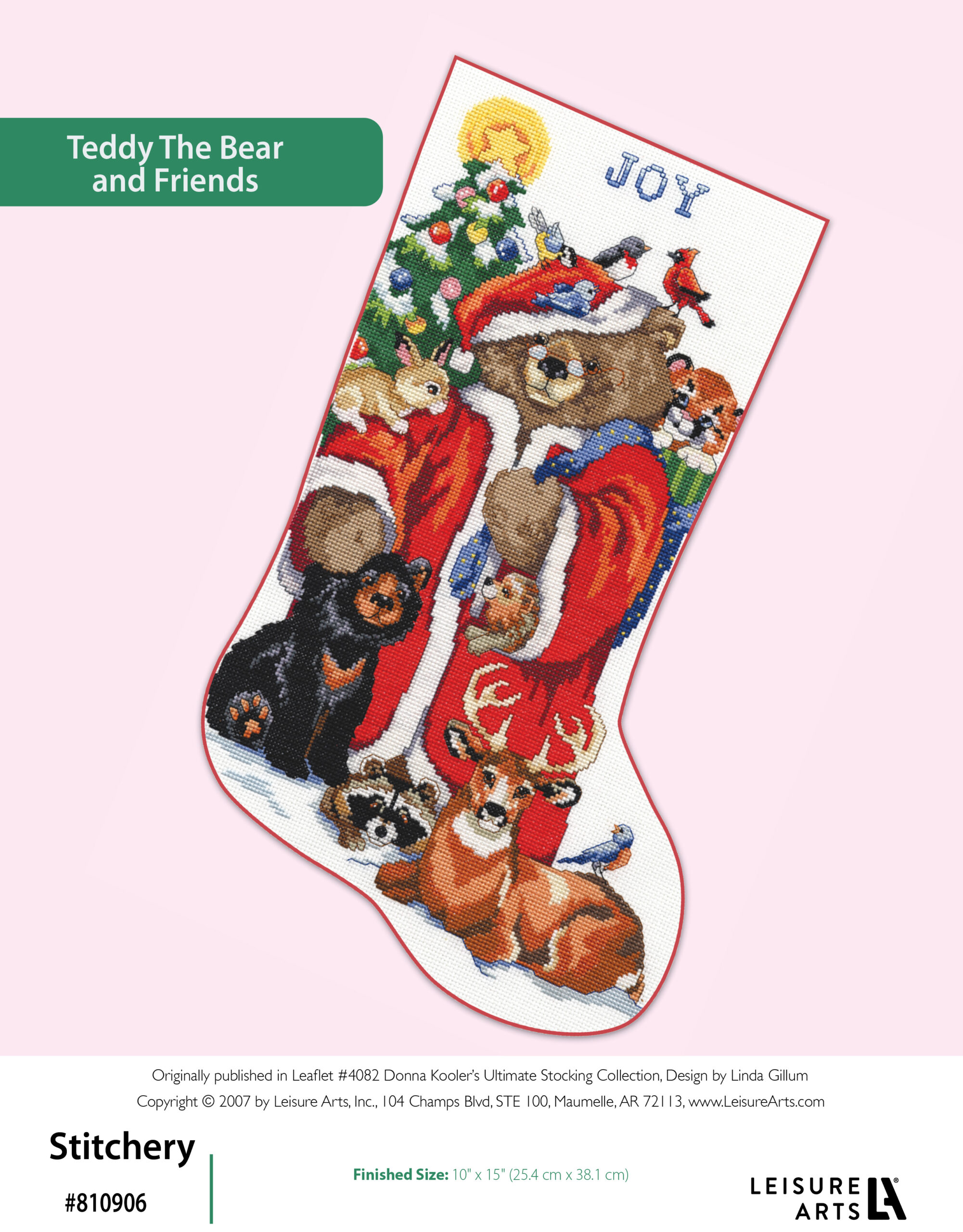 Leisure Arts Donna Koolers Ultimate Stocking Collection Teddy The Bear Friends Cross Stitch ePattern