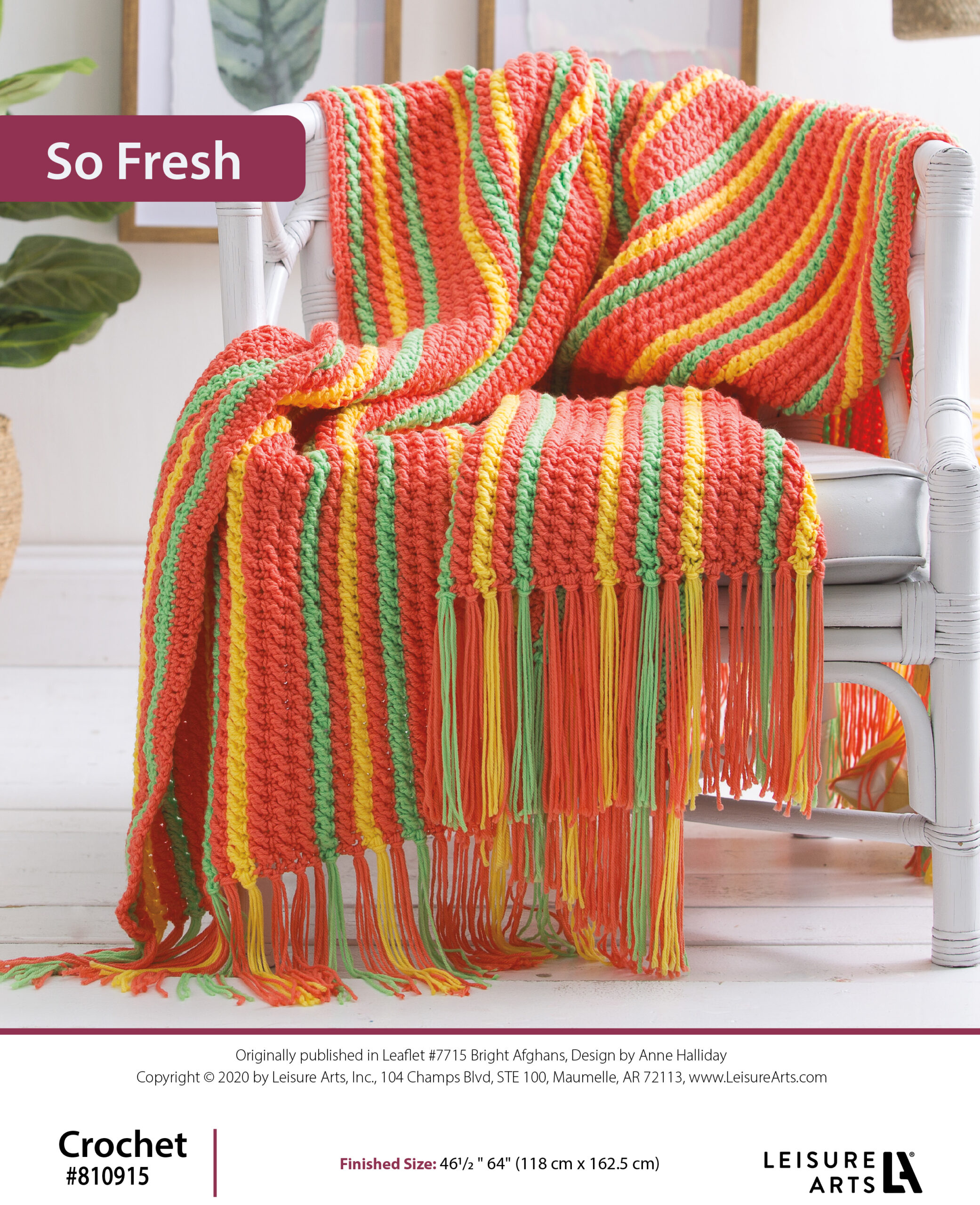 Leisure Arts ePattern Bright Afghans So Fresh
