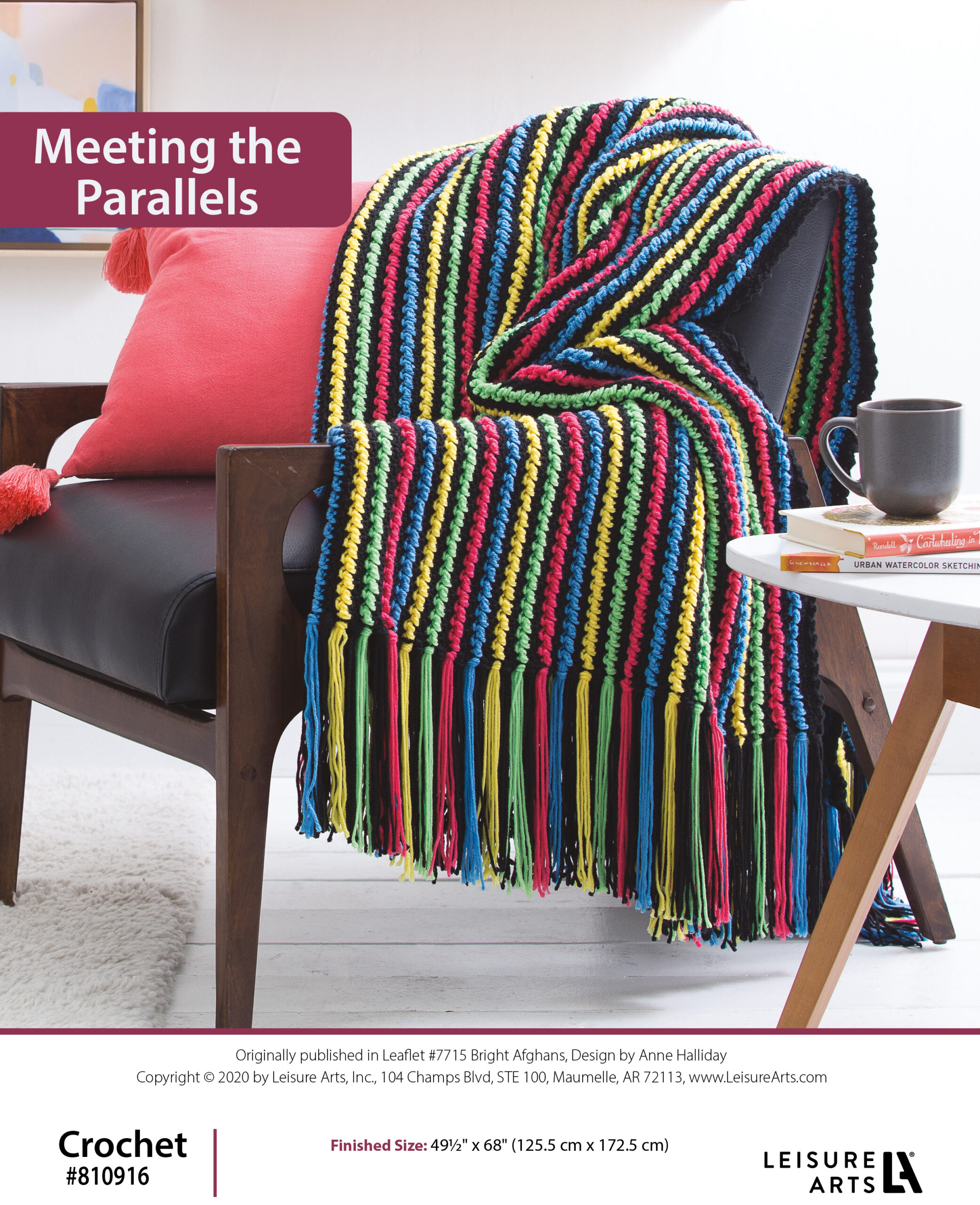 Leisure Arts ePattern Bright Afghans Meeting The Parallels