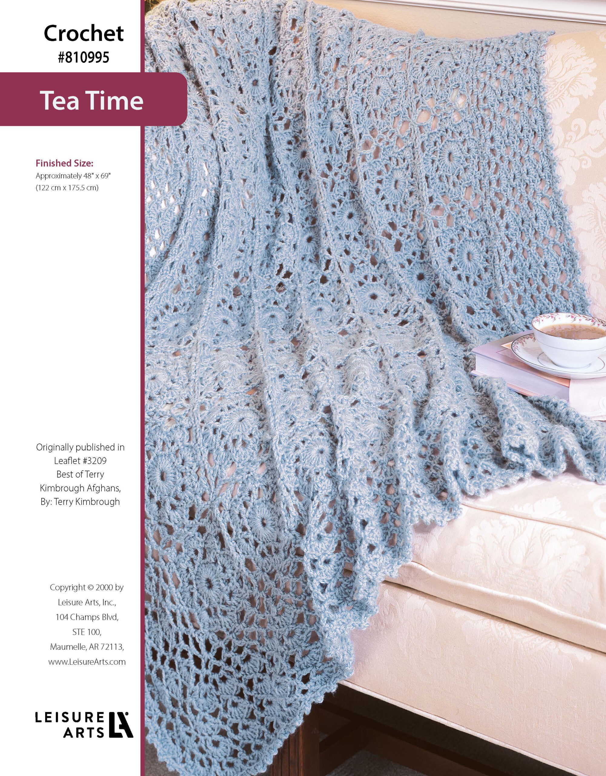 Leisure Arts ePattern Best of Terry Kimbrough Afghans Team Time Afghan