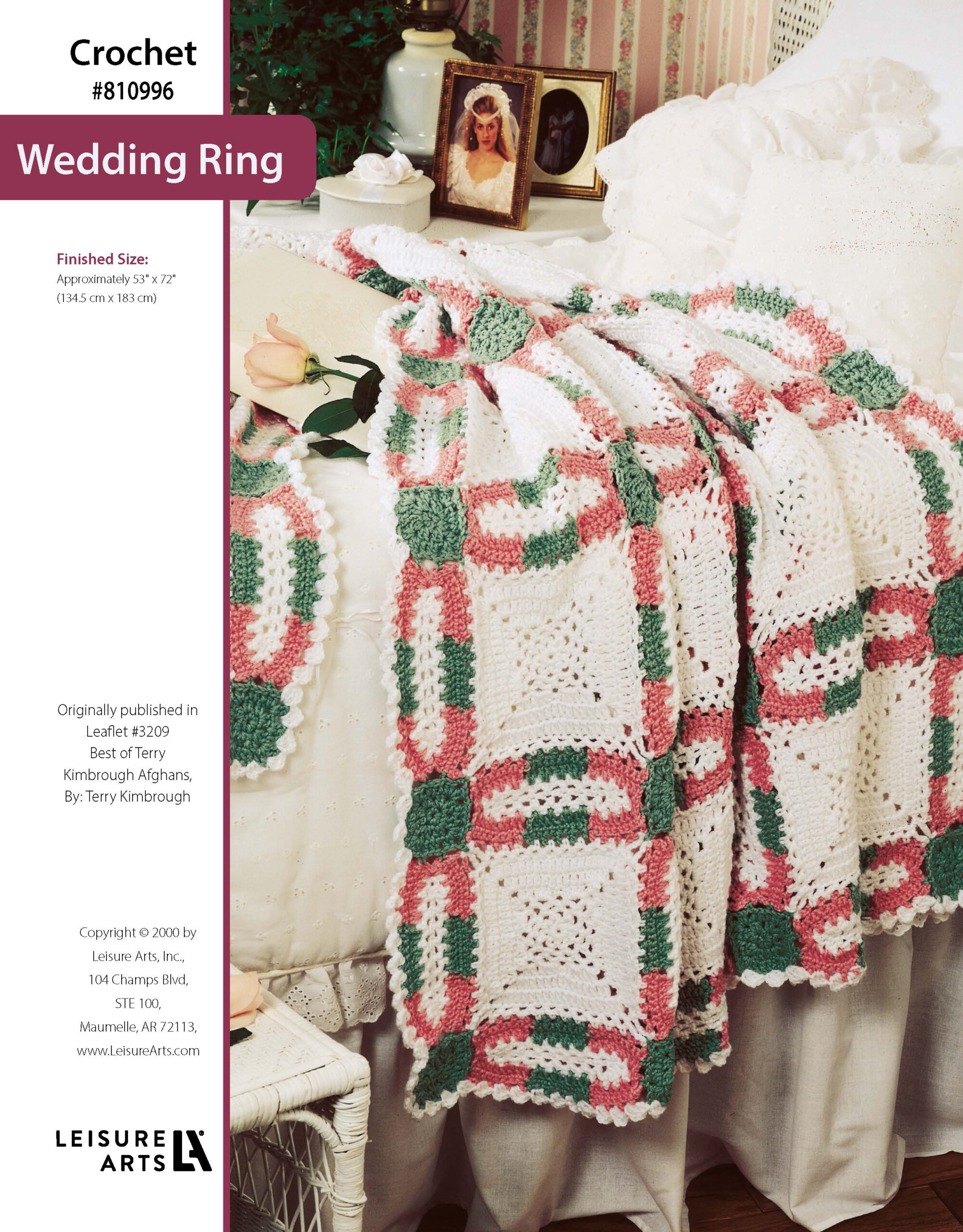Leisure Arts ePattern Best of Terry Kimbrough Afghans Wedding Ring Afghan