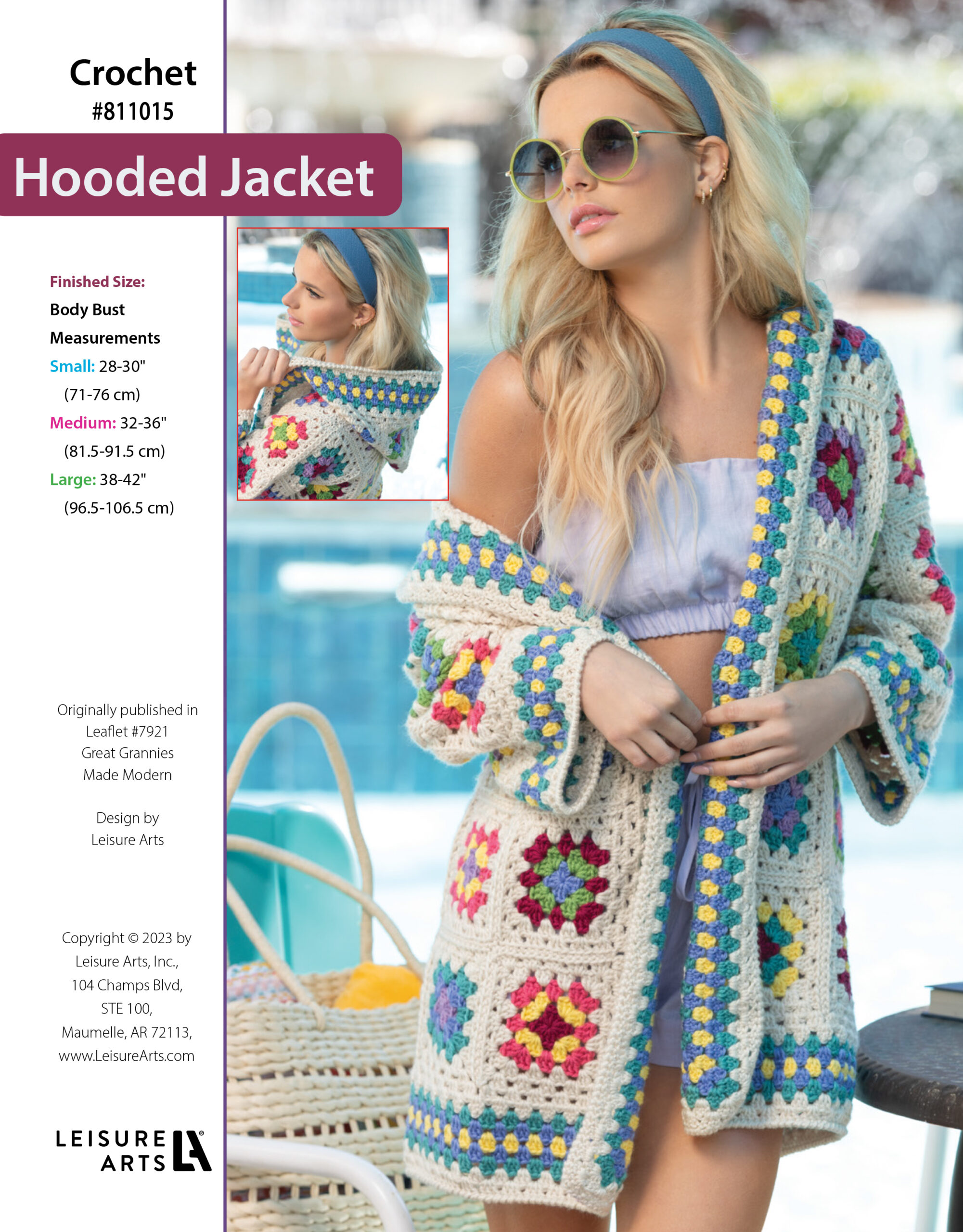 Leisure Arts Great Grannies Granny Square Jacket ePattern